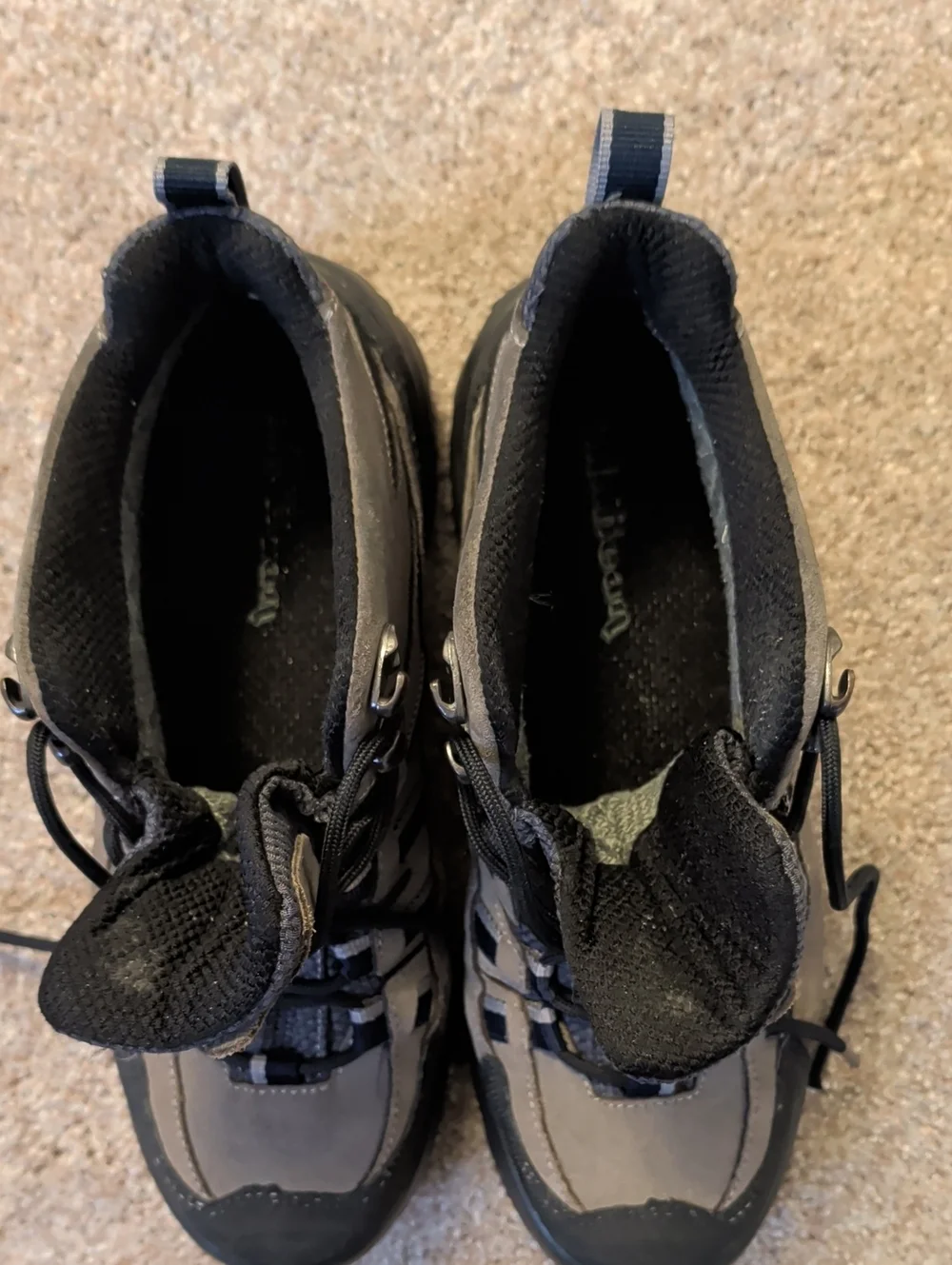 L.L. Bean Women's  Gray and Black Gore Tex Waterproof Trail Boots